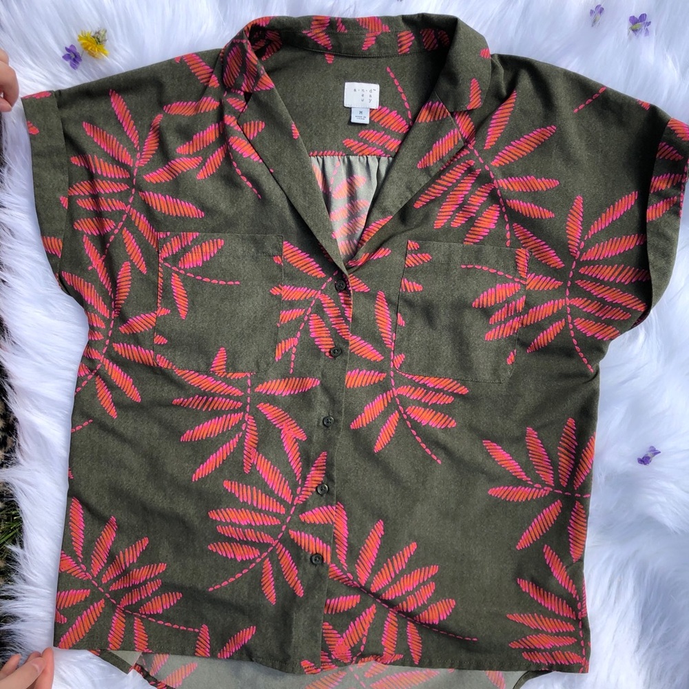 a.n.d e a w y Tropical Printed Shirt